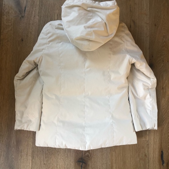 Girls white  real down puffer coat Laura Biagiotti Made in Italy size 12 - Picture 9 of 10